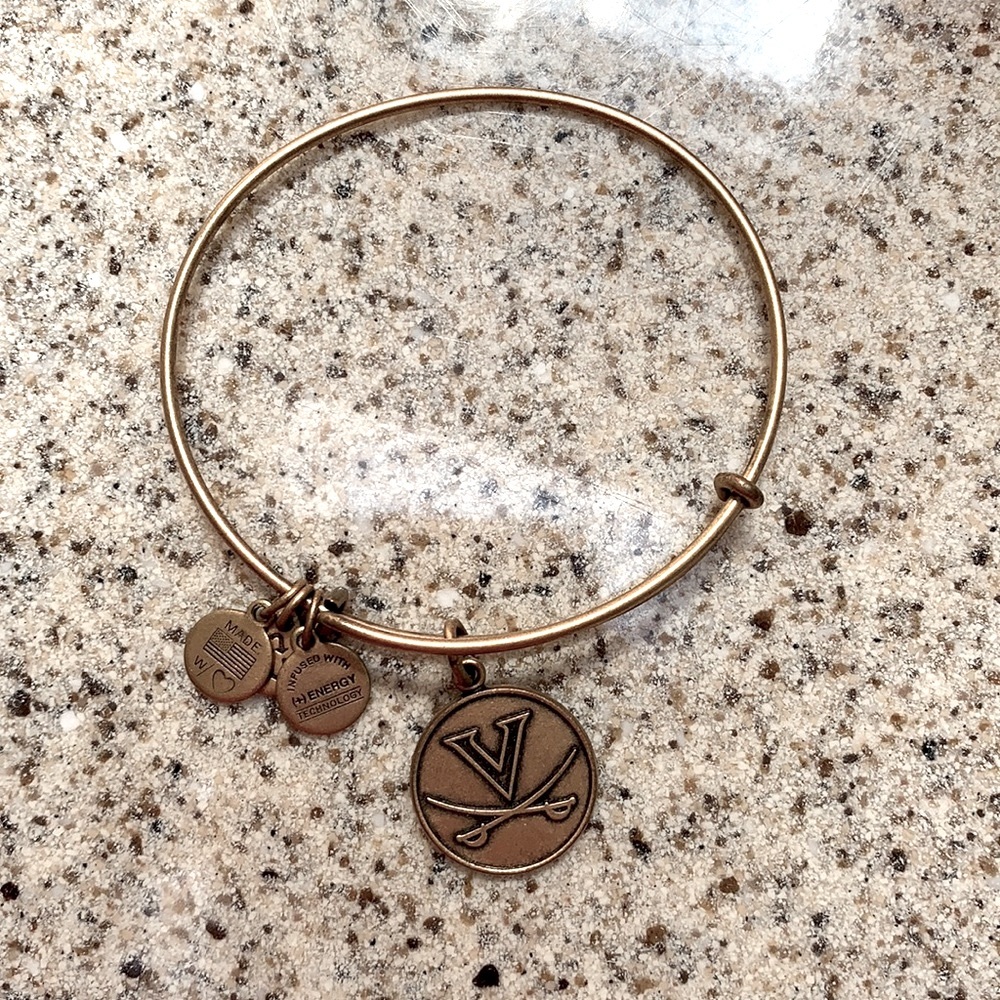 Gold University of Virginia ALEX AND ANI BRACELET